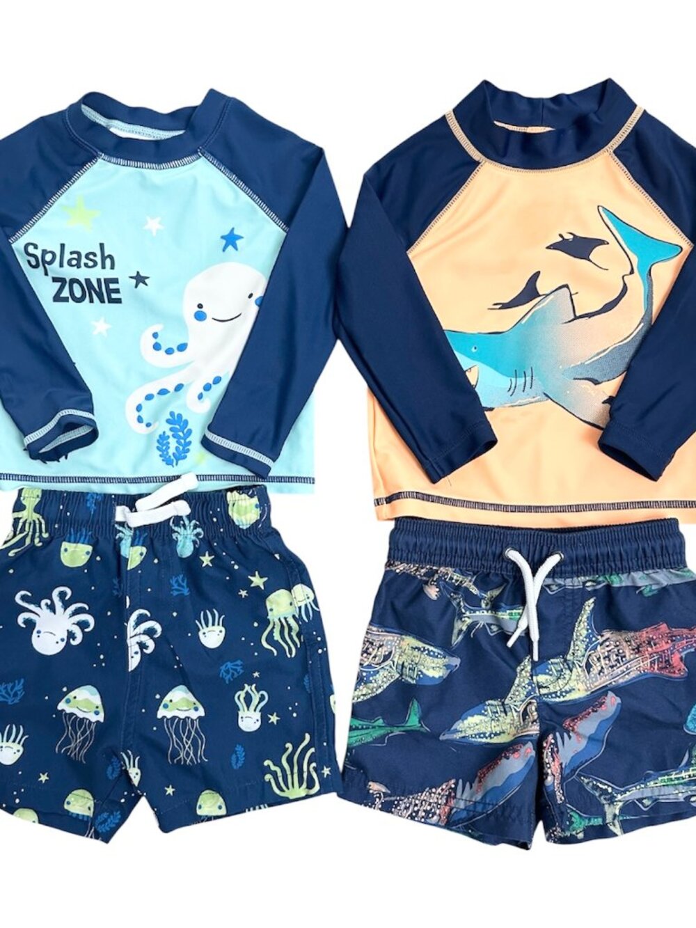 Bundle of 2 Baby Boy Swimwear Set Carter's & Banana Boat Multicolor Size 12M